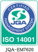 ISO14001 登録番号:JQA-EM7620ISO